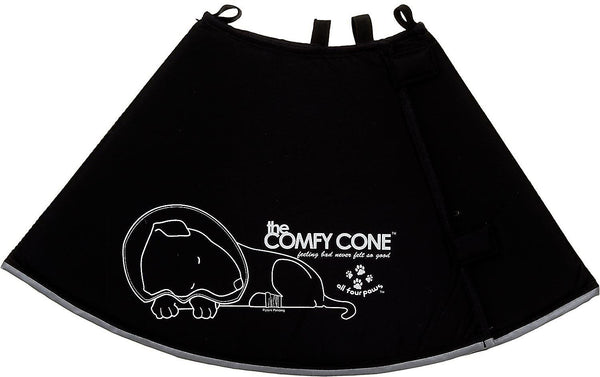 All Four Paws The Comfy Cone Collier électronique pour chiens et chats, Noir