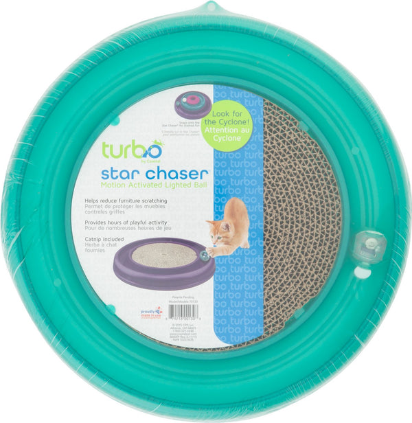 Turbo Star Chaser Scratcher Cat Toy, Color Varies