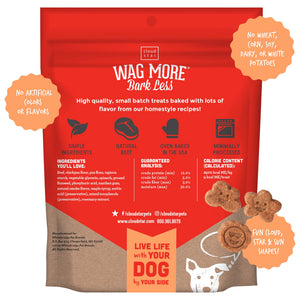 Cloud Star Wag More Bark Less Friandises molles et moelleuses sans céréales au bœuf et aux épinards pour chiens, 5 oz