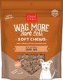 Cloud Star Wag More Bark Less Croquettes molles et moelleuses sans céréales aux saveurs de canard savoureux pour chiens, 5 oz