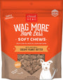 Cloud Star Wag More Bark Less Soft & Chewy with Creamy Peanut Butter Dog Treats, 6-oz