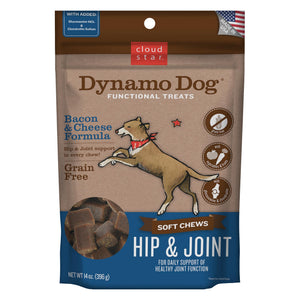 Cloud Star Dynamo Friandises molles pour chiens pour hanches et articulations Formule bacon et fromage