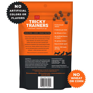 Cloud Star Tricky Trainers Chewy Grain Free Peanut Butter Flavor Dog Treats