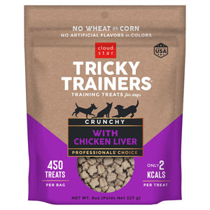 Cloud Star Crunchy Tricky Trainers Liver Flavor Dog Treats, 8-oz