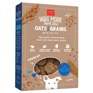 Cloud Star Wag More Bark Less Oven Baked with Bacon, Cheese & Apples Dog Treats