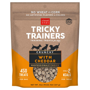 Cloud Star Crunchy Tricky Trainers Cheddar Flavor Dog Treats, 8-oz