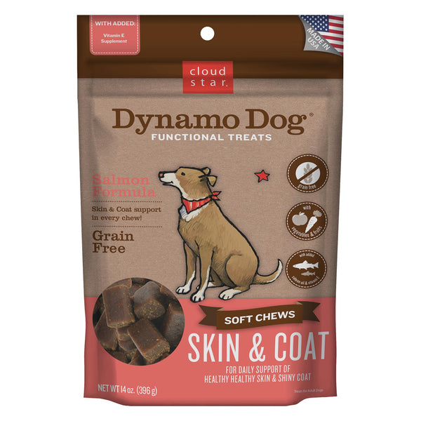 Cloud Star Dynamo Dog Peaux & Pelage Friandises molles Saumon