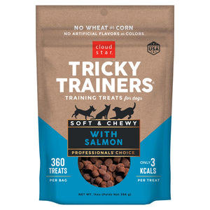 Cloud Star Chewy Tricky Trainers Salmon Flavor Dog Treats