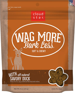 Cloud Star Wag More Bark Less friandises molles et moelleuses au canard savoureux pour chiens, 6 oz