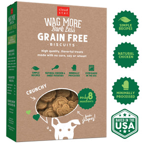 Cloud Star Wag More Bark Less Grain-Free Oven Baked with Chicken & Sweet Potatoes Dog Treats