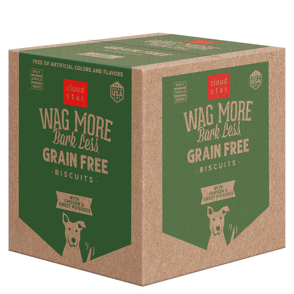 Cloud Star Wag More Bark Less Grain-Free Oven Baked with Chicken & Sweet Potatoes Dog Treats