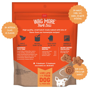 Cloud Star Wag More Bark Less Friandises molles et mâchables sans céréales avec beurre de cacahuète et pommes pour chiens, 5 oz