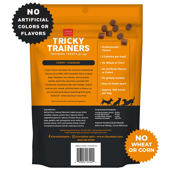 Cloud Star Chewy Tricky Trainers Cheddar Flavor Dog Treats