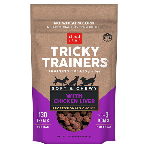Cloud Star Chewy Tricky Trainers Liver Flavor Dog Treats