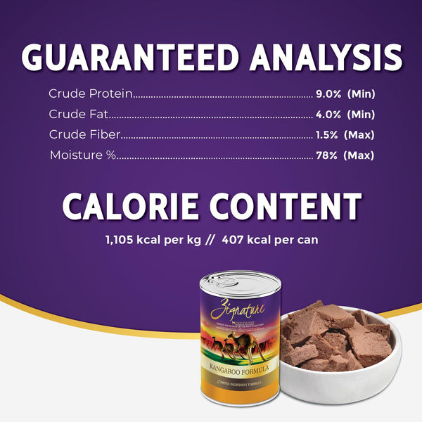 Zignature Kangaroo Limited Ingredient Formula Wet Dog Food Can