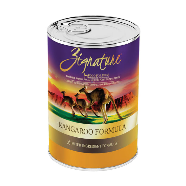 Zignature Kangaroo Limited Ingredient Formula Wet Dog Food Can