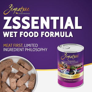 Zignature Zssential Multi-Protein Formula Wet Dog Food Can