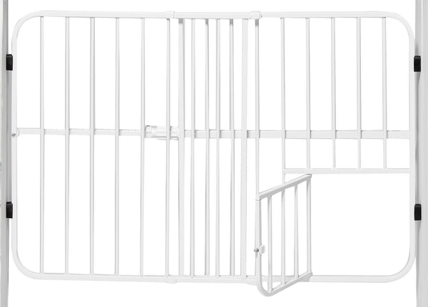 Carlson Pet Products Tuffy Expandable Gate with Pet Door