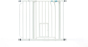 Carlson Pet Products Extra Wide Walk-Thru Gate with Pet Door