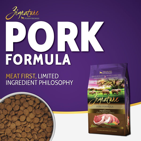 Zignature Pork Limited Ingredient Formula Dry Dog Food