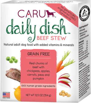 Caru Daily Dish Ragoût de bœuf Nourriture humide pour chiens sans grain