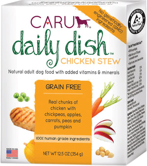 Caru Daily Dish Ragoût de poulet Nourriture humide pour chiens sans grain