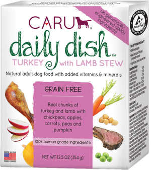 Caru Daily Dish Turkey with Lamb Stew Grain-Free Wet Dog Food