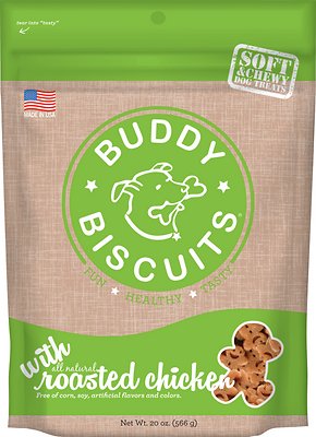 Buddy Biscuits avec poulet rôti Friandises molles et moelleuses pour chiens