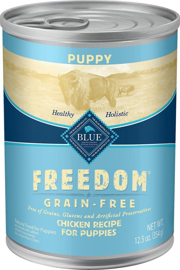 Blue Buffalo BLUE Freedom Chicken Recipe Puppy Grain-Free Wet Dog Food Can
