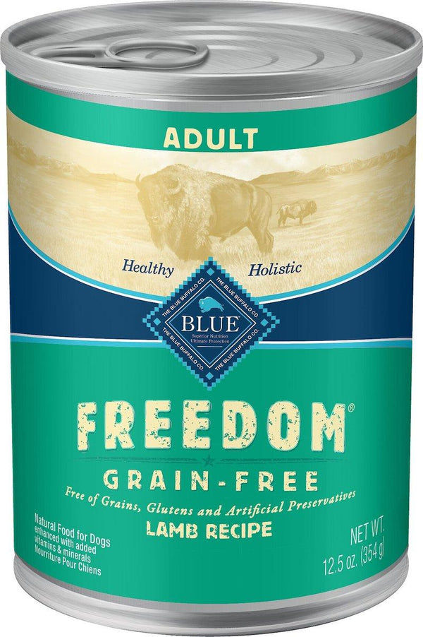 Blue Buffalo BLUE Freedom Lamb Recipe Adult Grain-Free Wet Dog Food Can