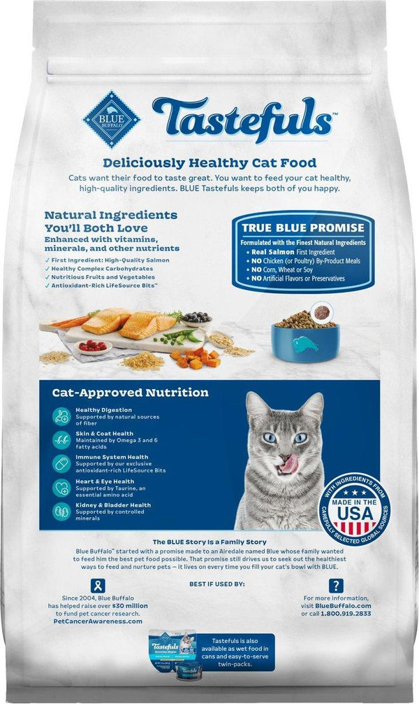 Blue Buffalo BLUE Tastefuls Indoor Salmon & Brown Rice Adult Dry Cat Food
