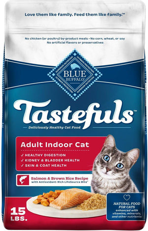 Blue Buffalo BLUE Tastefuls Indoor Salmon & Brown Rice Adult Dry Cat Food