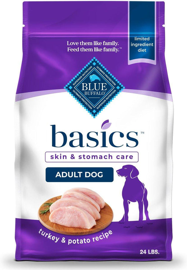 Blue Buffalo BLUE Basics Skin & Stomach Care Turkey & Potato Adult Dry Dog Food