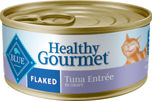 Blue Buffalo Healthy Gourmet Flaked Tuna Entree in Gravy Wet Cat Food Can