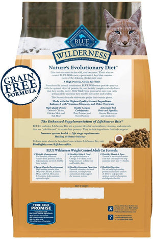 Blue Buffalo BLUE Wilderness Weight Control with Chicken Grain-Free Dry Cat Food