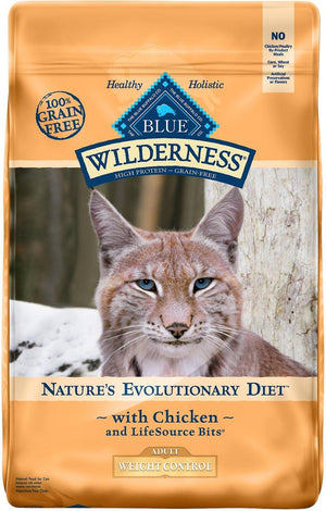 Blue Buffalo BLUE Wilderness Weight Control with Chicken Grain-Free Dry Cat Food