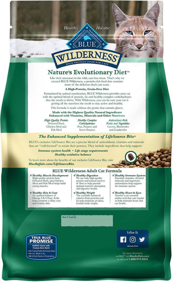 Blue Buffalo BLUE Wilderness High-Protein with Duck Grain-Free Dry Cat Food