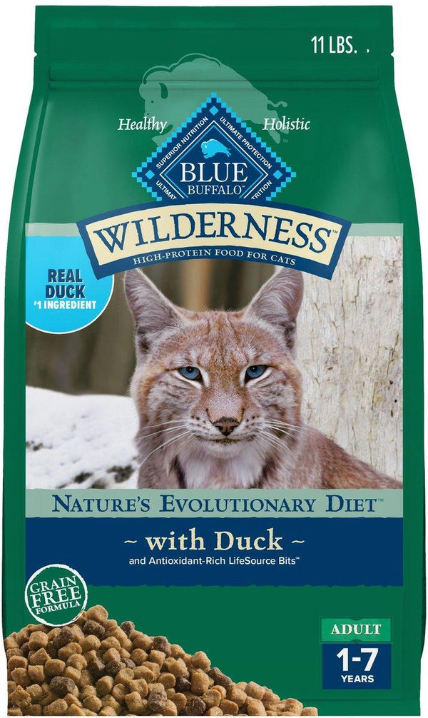 Blue Buffalo BLUE Wilderness High-Protein with Duck Grain-Free Dry Cat Food