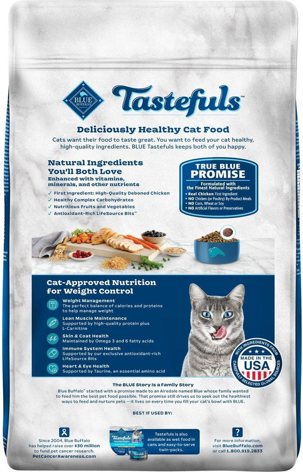 Blue Buffalo BLUE Tastefuls Weight Control Chicken & Brown Rice Adult Dry Cat Food