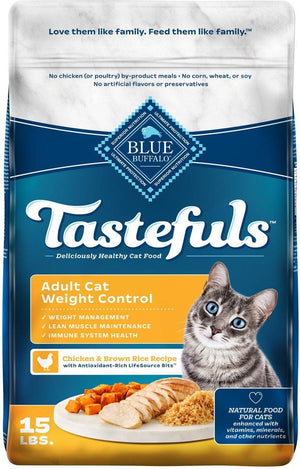 Blue Buffalo BLUE Tastefuls Weight Control Chicken & Brown Rice Adult Dry Cat Food