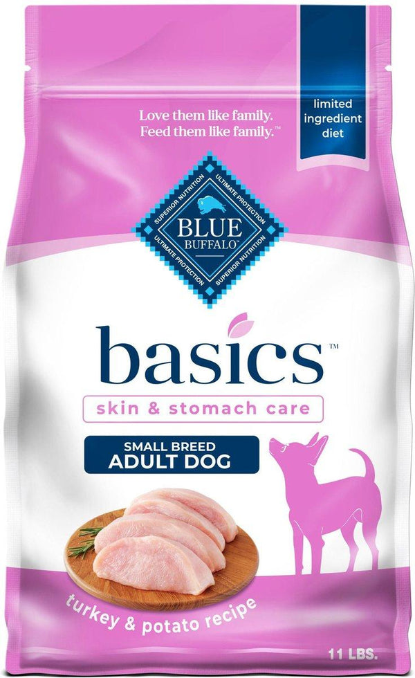 Blue Buffalo BLUE Basics Skin & Stomach Care Turkey & Potato Small Breed Adult Dry Dog Food