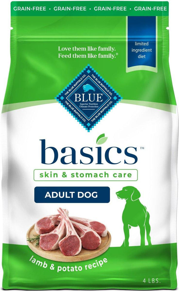 Blue Buffalo BLUE Basics Skin & Stomach Care Lamb & Potato Adult Grain-Free Dry Dog Food