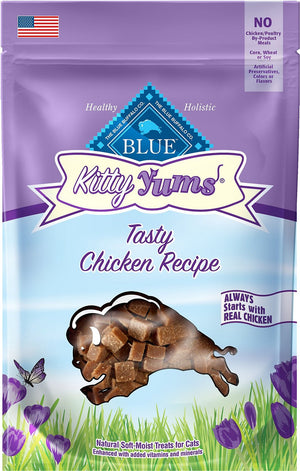 Blue Buffalo Kitty Yums Tasty Chicken Recipe Cat Treats, 2-oz