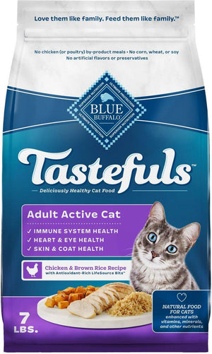Blue Buffalo BLUE Tastefuls Active Chicken & Brown Rice Adult Dry Cat Food