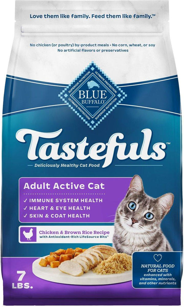 Blue Buffalo BLUE Tastefuls Active Chicken & Brown Rice Adult Dry Cat Food