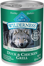 Blue Buffalo Wilderness Duck & Chicken Grill Grain-Free Wet Dog Food Can