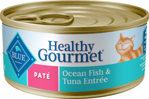 Blue Buffalo Healthy Gourmet Pate Ocean Fish & Tuna Entree Adult Wet Cat Food Can