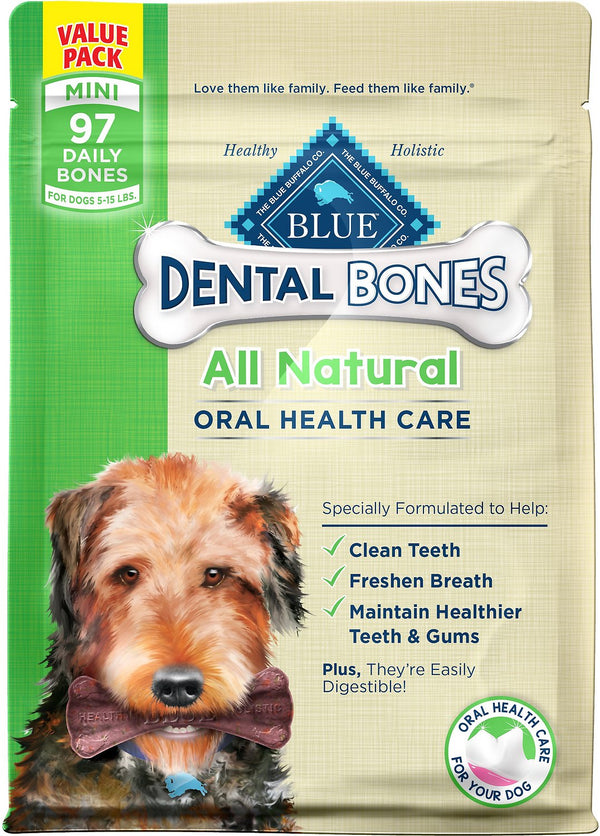 Blue Buffalo Dental Bones All Natural Mini Dog Treats