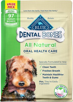 Blue Buffalo Dental Bones All Natural Mini Dog Treats