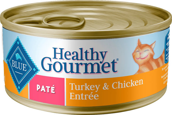 Blue Buffalo Healthy Gourmet Pate Turkey & Chicken Entree Adult Wet Cat Food Can